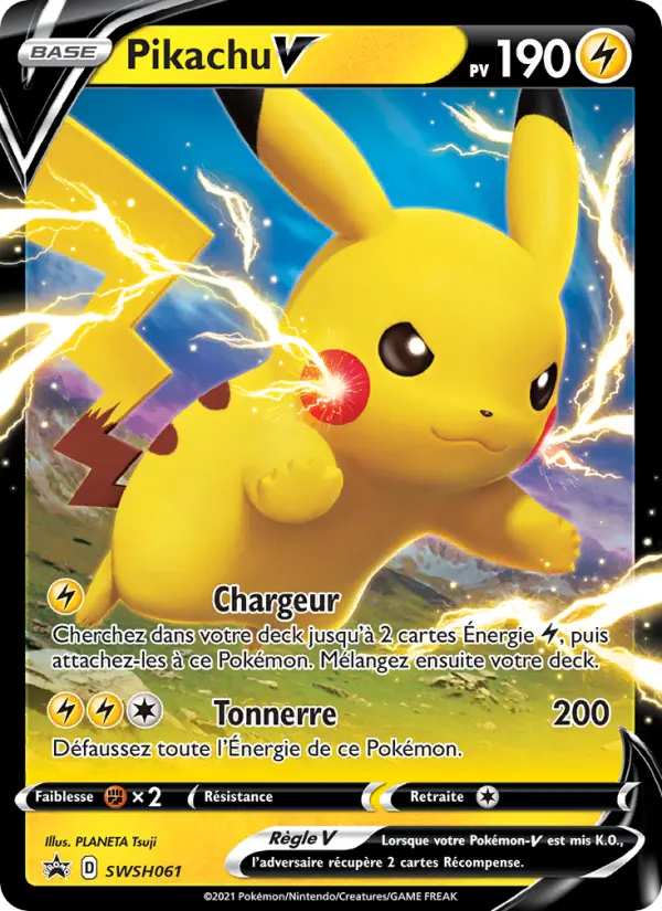 Pikachu V — carte SWSH061 de l’extension Promo SWSH