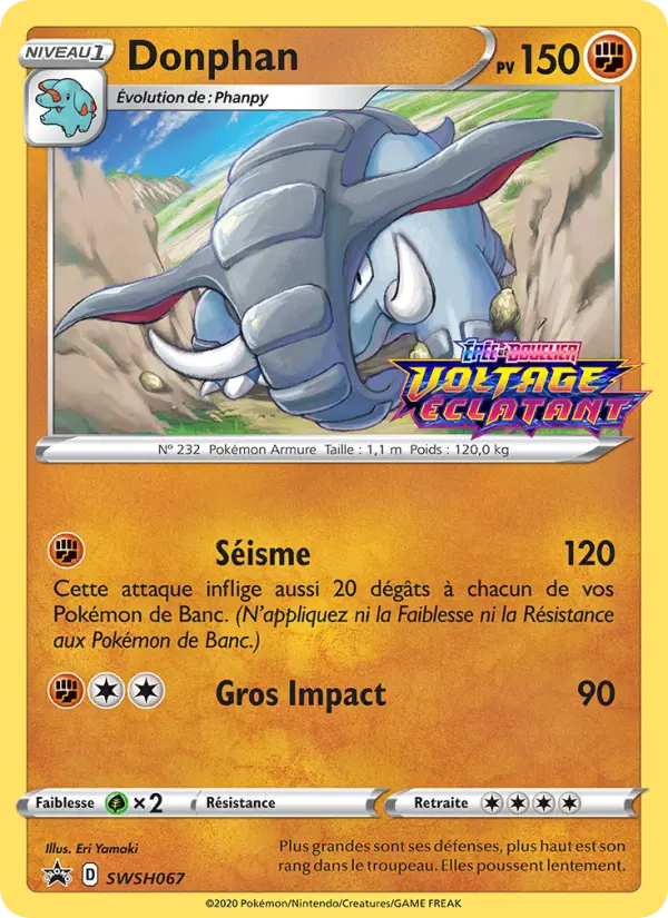 Donphan — carte SWSH067 de l’extension Promo SWSH