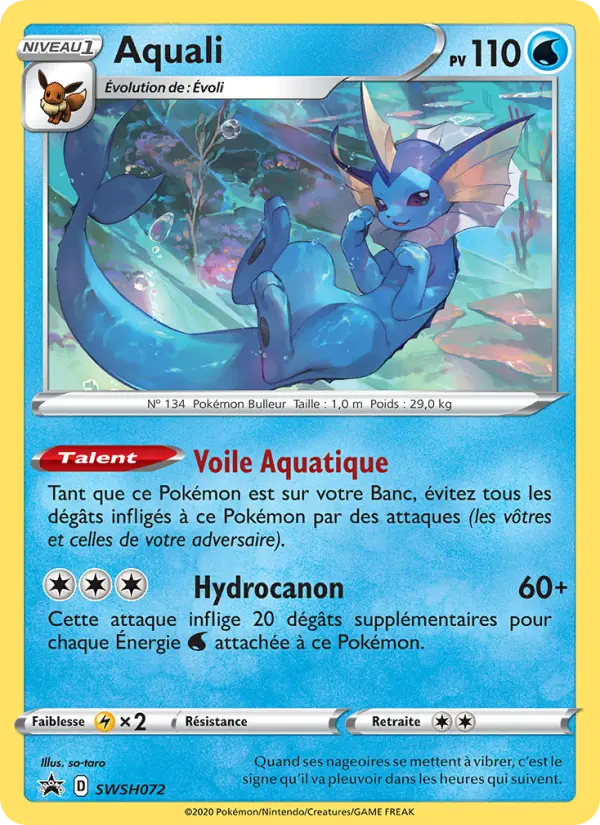 Aquali — carte SWSH072 de l’extension Promo SWSH