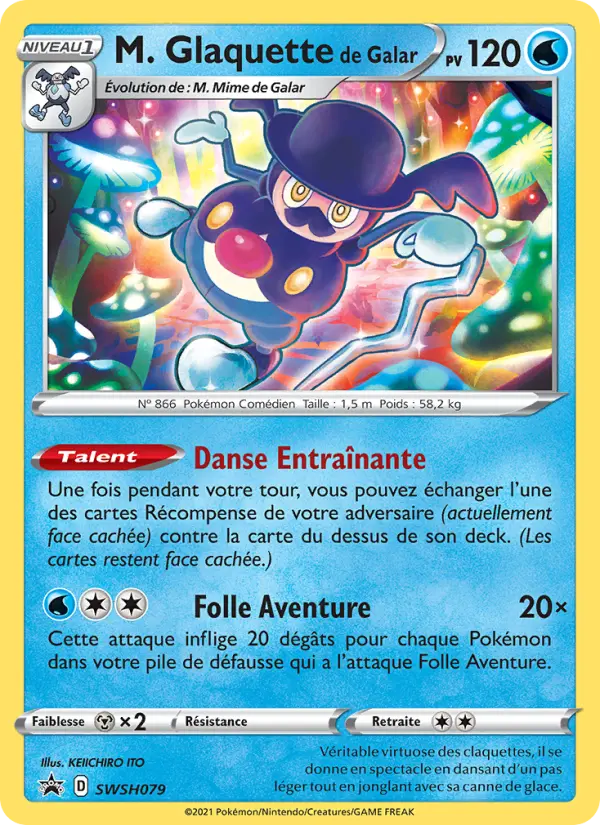 M. Glaquette de Galar — carte SWSH079 de l’extension Promo SWSH