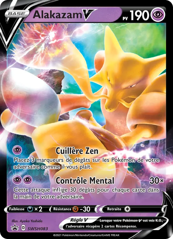 Alakazam V — carte SWSH083 de l’extension Promo SWSH