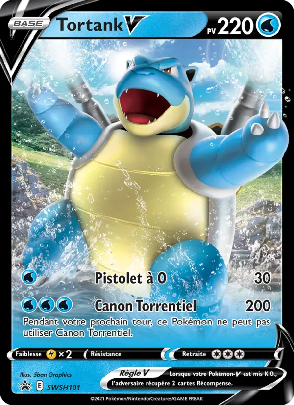 Tortank V — carte SWSH101 de l’extension Promo SWSH
