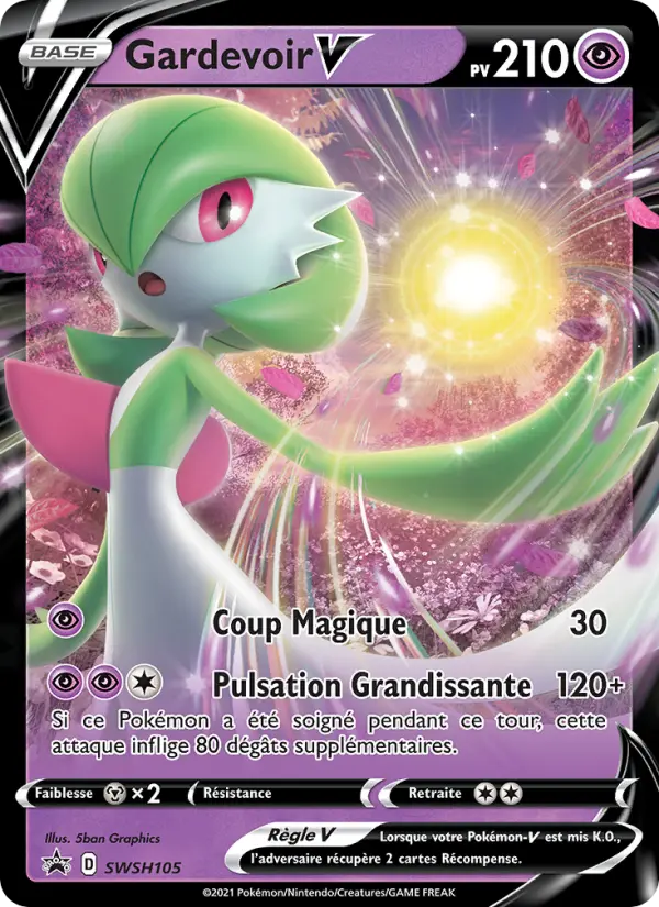 Gardevoir V — carte SWSH105 de l’extension Promo SWSH