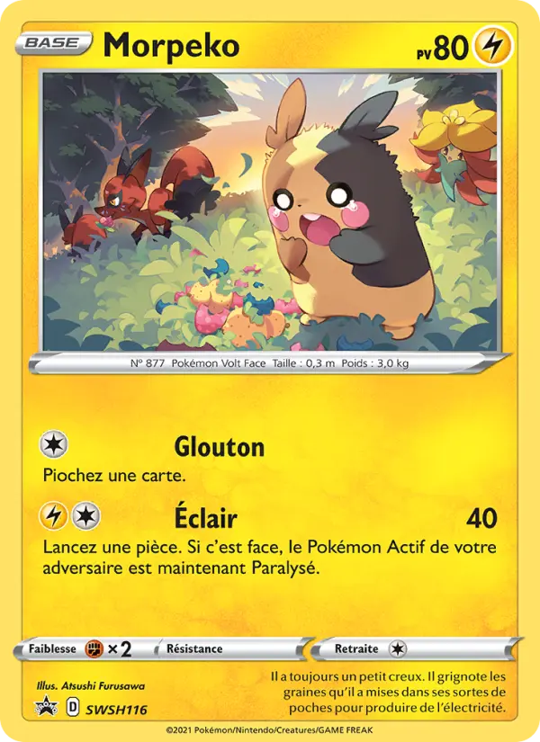 Morpeko — carte SWSH116 de l’extension Promo SWSH