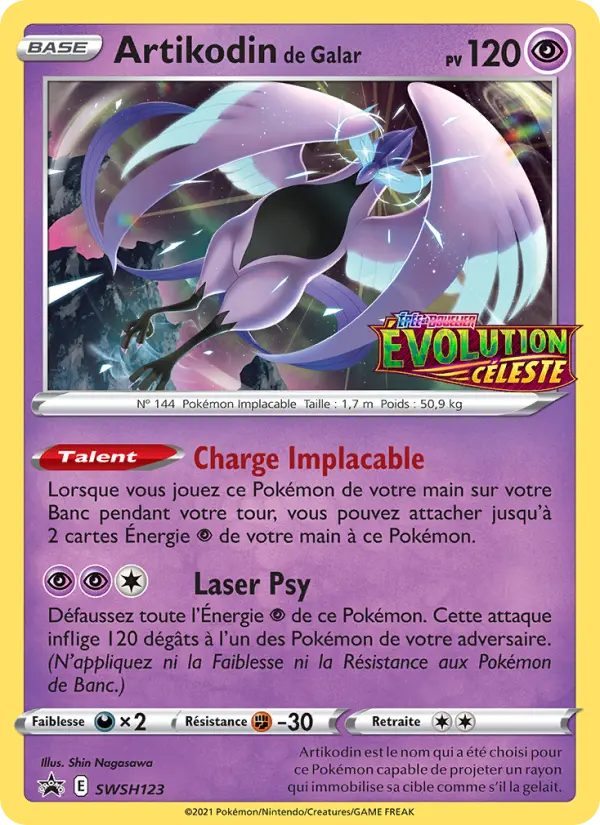 Artikodin de Galar — carte SWSH123 de l’extension Promo SWSH