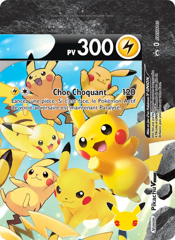 Pikachu V-UNION — carte SWSH140 de l’extension Promo SWSH