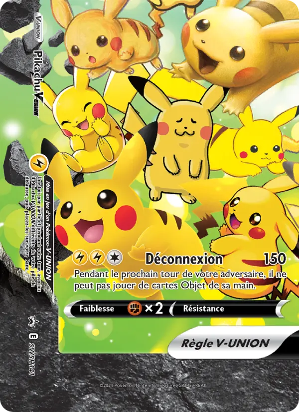 Pikachu V-UNION — carte SWSH141 de l’extension Promo SWSH