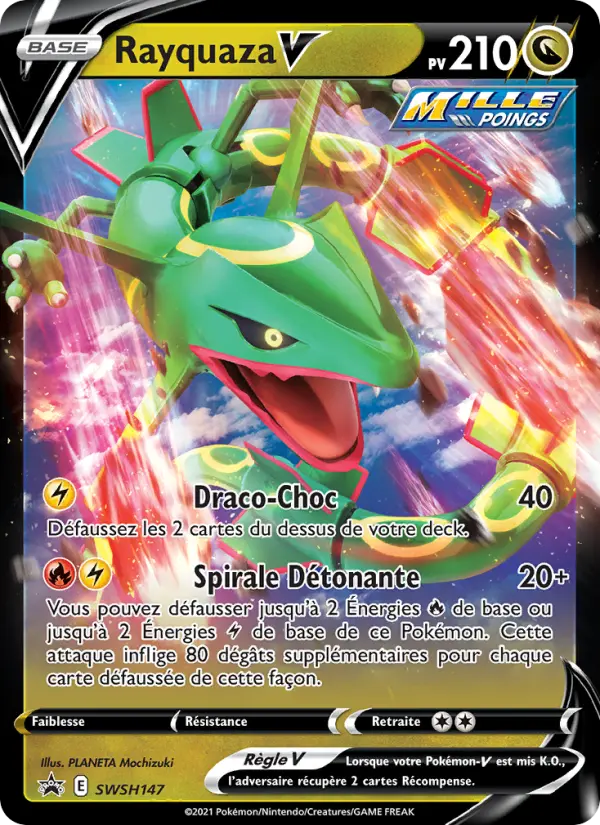 Rayquaza V — carte SWSH147 de l’extension Promo SWSH