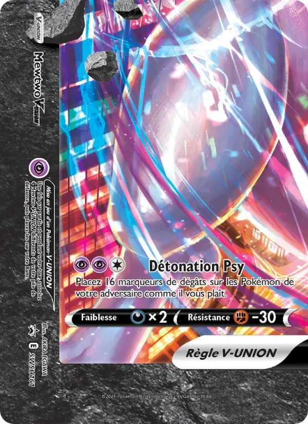 Mewtwo V-UNION — carte SWSH161 de l’extension Promo SWSH