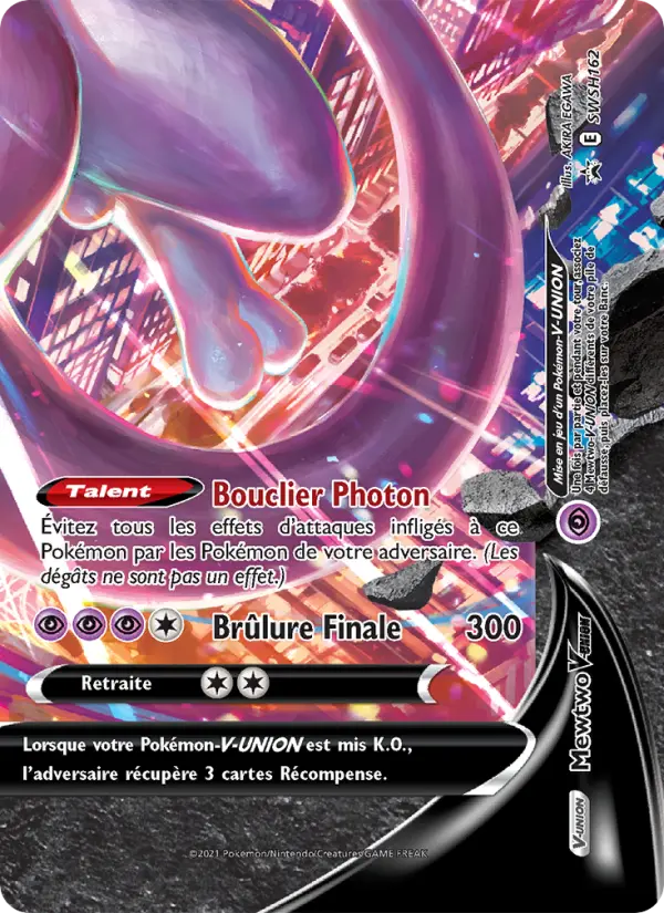 Mewtwo V-UNION — carte SWSH162 de l’extension Promo SWSH