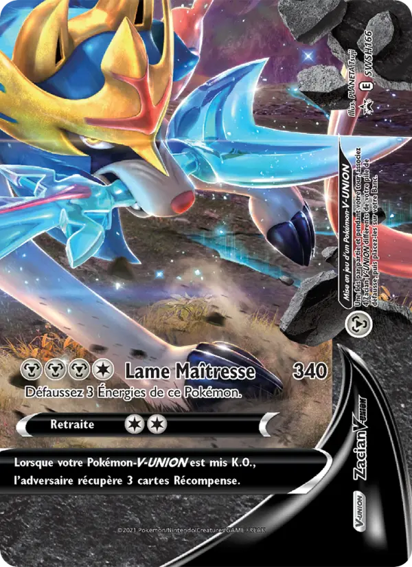 Zacian V-UNION — carte SWSH166 de l’extension Promo SWSH