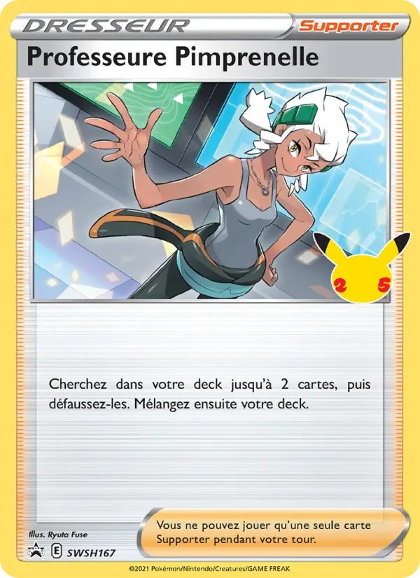 Professeure Pimprenelle — carte SWSH167 de l’extension Promo SWSH