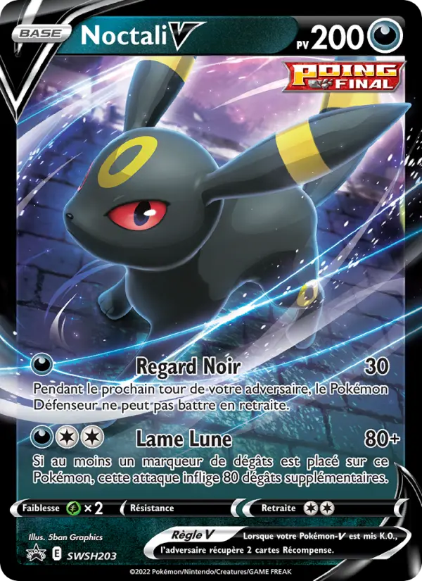 Noctali V — carte SWSH203 de l’extension Promo SWSH
