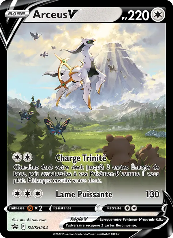 Arceus V — carte SWSH204 de l’extension Promo SWSH