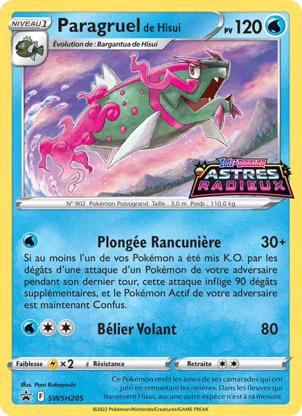 Paragruel de Hisui — carte SWSH205 de l’extension Promo SWSH