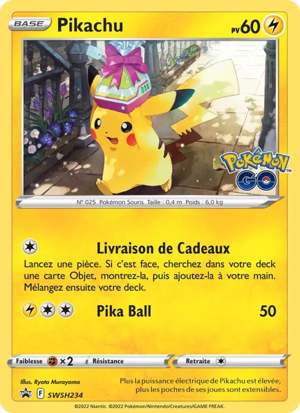 Pikachu — carte SWSH234 de l’extension Promo SWSH