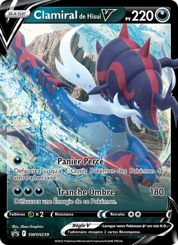 Clamiral de Hisui V — carte SWSH239 de l’extension Promo SWSH