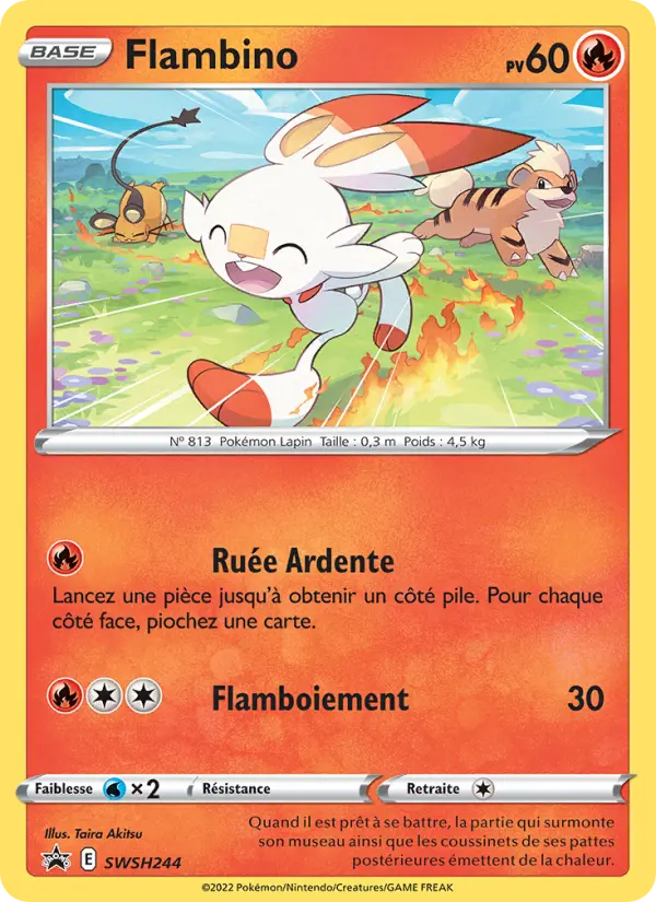 Flambino — carte SWSH244 de l’extension Promo SWSH