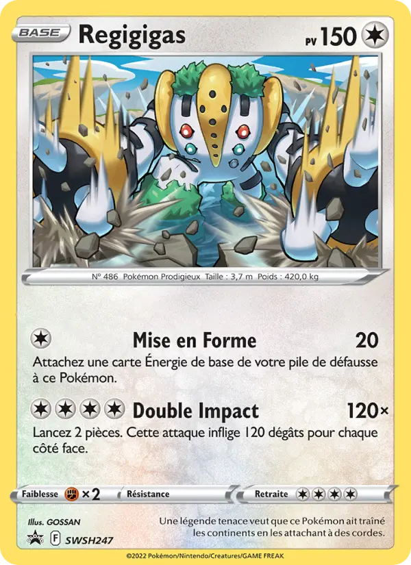Regigigas — carte SWSH247 de l’extension Promo SWSH