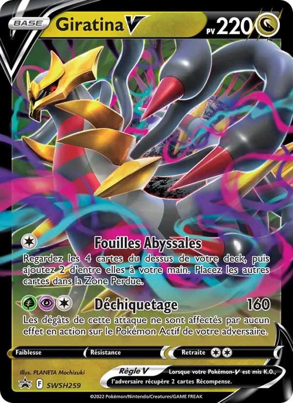 Giratina V — carte SWSH259 de l’extension Promo SWSH