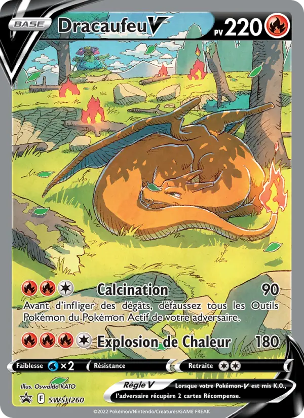 Dracaufeu V — carte SWSH260 de l’extension Promo SWSH