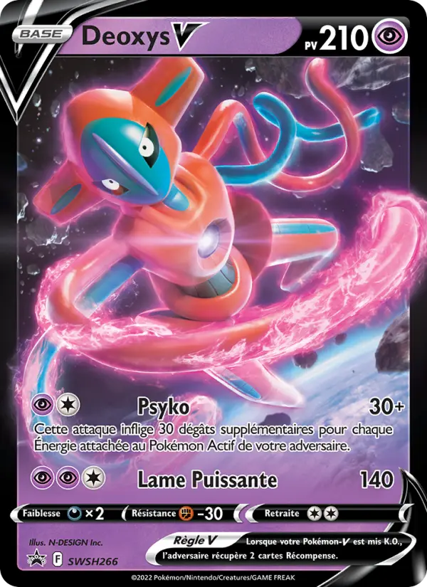 Deoxys V — carte SWSH266 de l’extension Promo SWSH