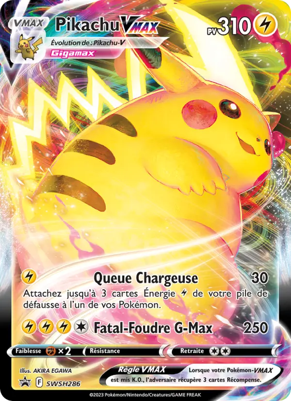 Pikachu VMAX — carte SWSH286 de l’extension Promo SWSH