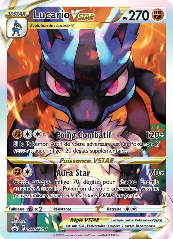 Lucario VSTAR — carte SWSH291 de l’extension Promo SWSH