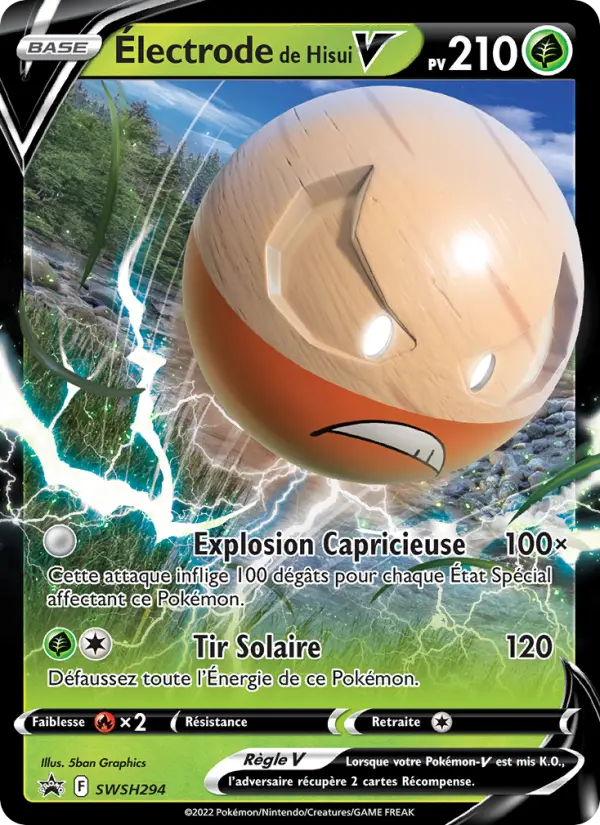 Électrode de Hisui V — carte SWSH294 de l’extension Promo SWSH