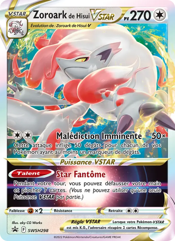Zoroark de Hisui VSTAR — carte SWSH298 de l’extension Promo SWSH