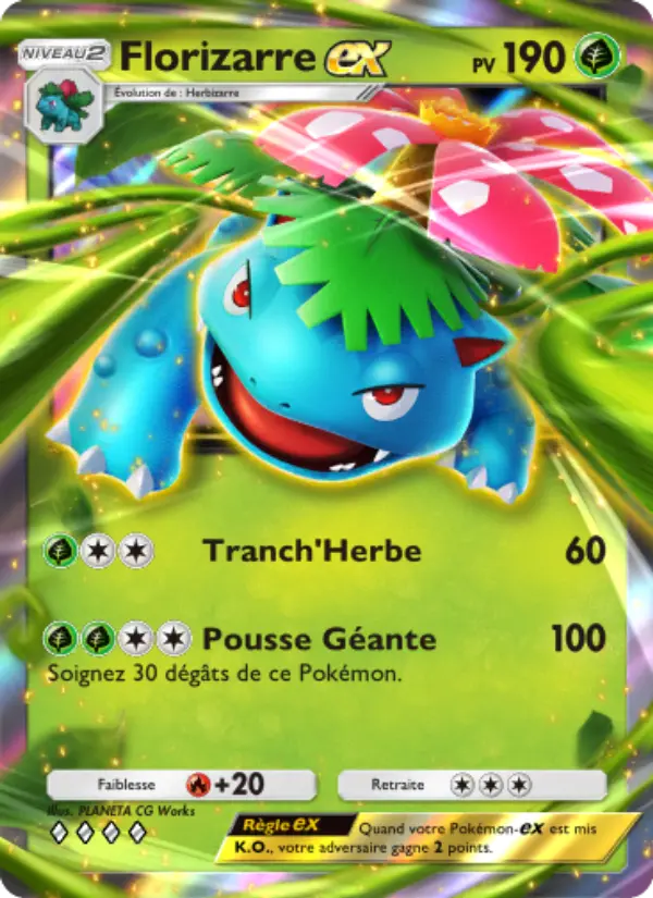Florizarre-ex — carte 004 de l’extension Puissance Génétique