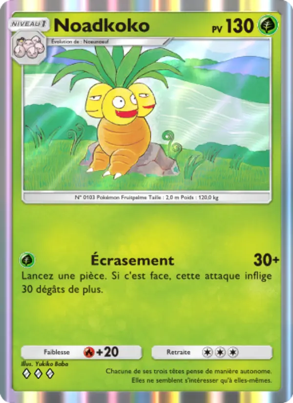 Noadkoko — carte 022 de l’extension Puissance Génétique