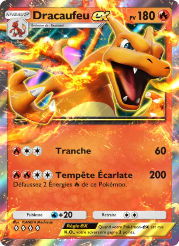 Dracaufeu-ex — carte 036 de l’extension Puissance Génétique
