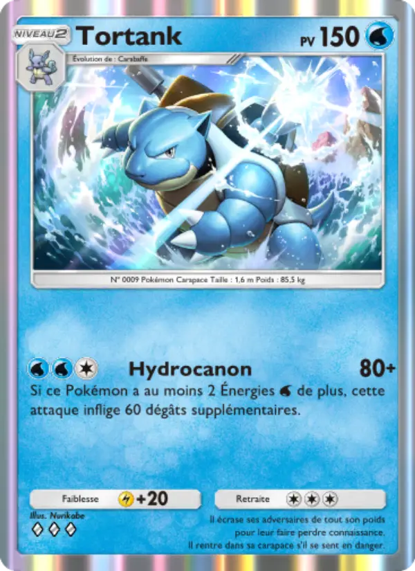 Tortank — carte 055 de l’extension Puissance Génétique