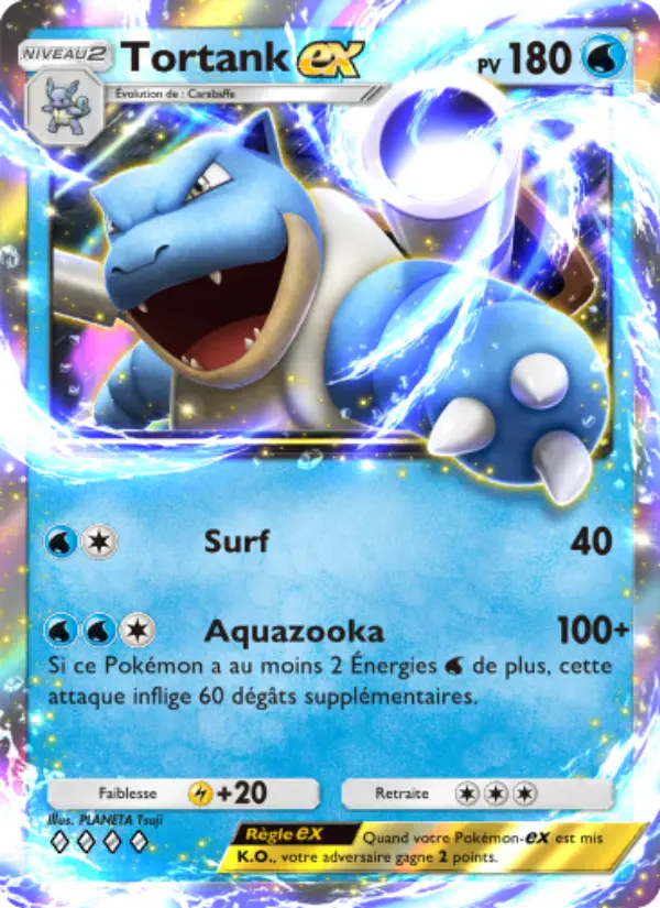 Tortank-ex — carte 056 de l’extension Puissance Génétique