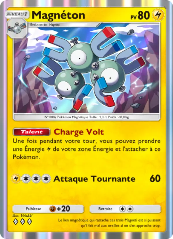 Magnéton — carte 098 de l’extension Puissance Génétique