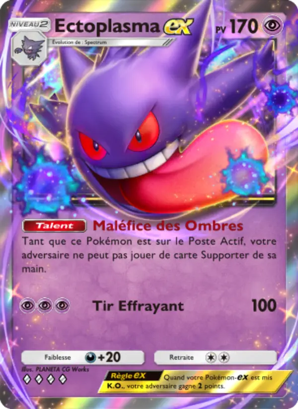 Ectoplasma-ex — carte 123 de l’extension Puissance Génétique