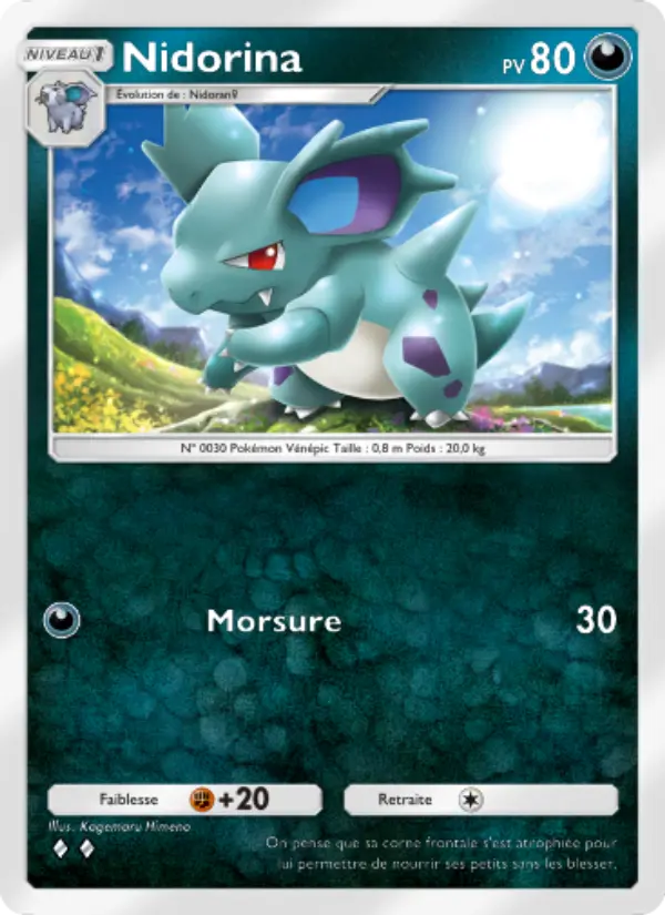 Nidorina — carte 167 de l’extension Puissance Génétique