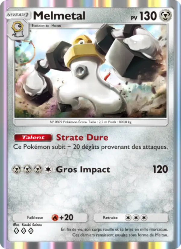 Melmetal — carte 182 de l’extension Puissance Génétique