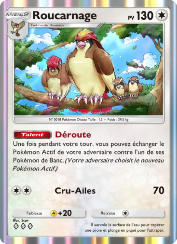 Roucarnage — carte 188 de l’extension Puissance Génétique