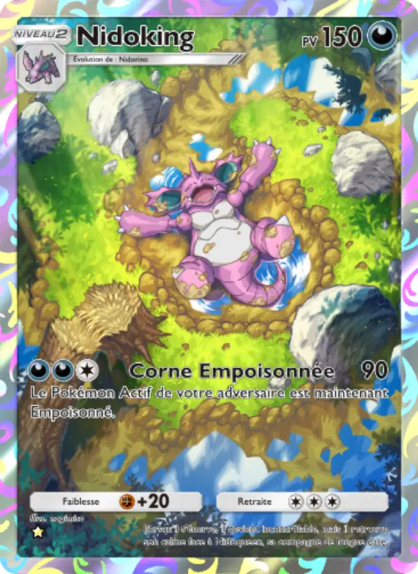 Nidoking — carte 241 de l’extension Puissance Génétique