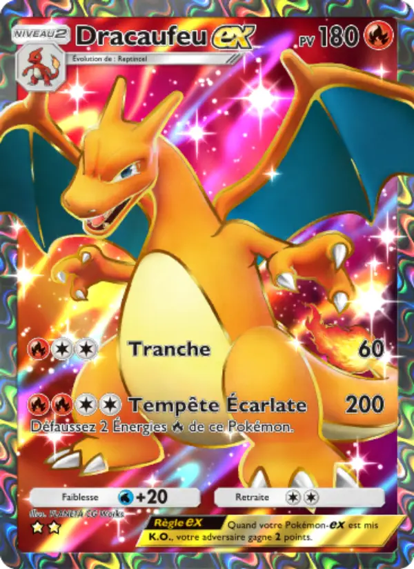 Dracaufeu-ex — carte 253 de l’extension Puissance Génétique
