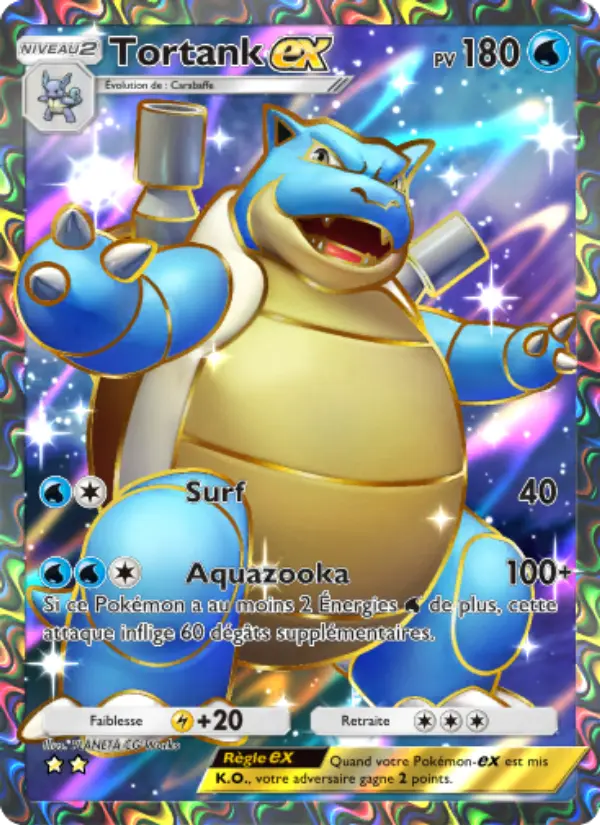 Tortank-ex — carte 256 de l’extension Puissance Génétique