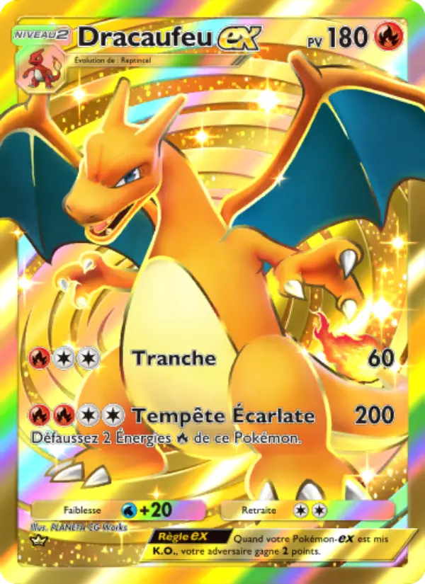 Dracaufeu-ex — carte 284 de l’extension Puissance Génétique