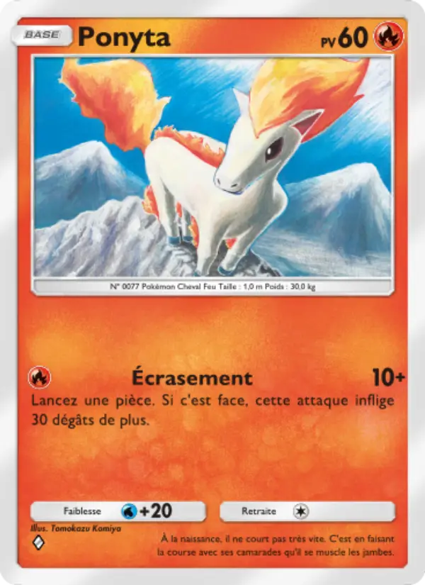 Ponyta — carte 010 de l’extension L’Île Fabuleuse