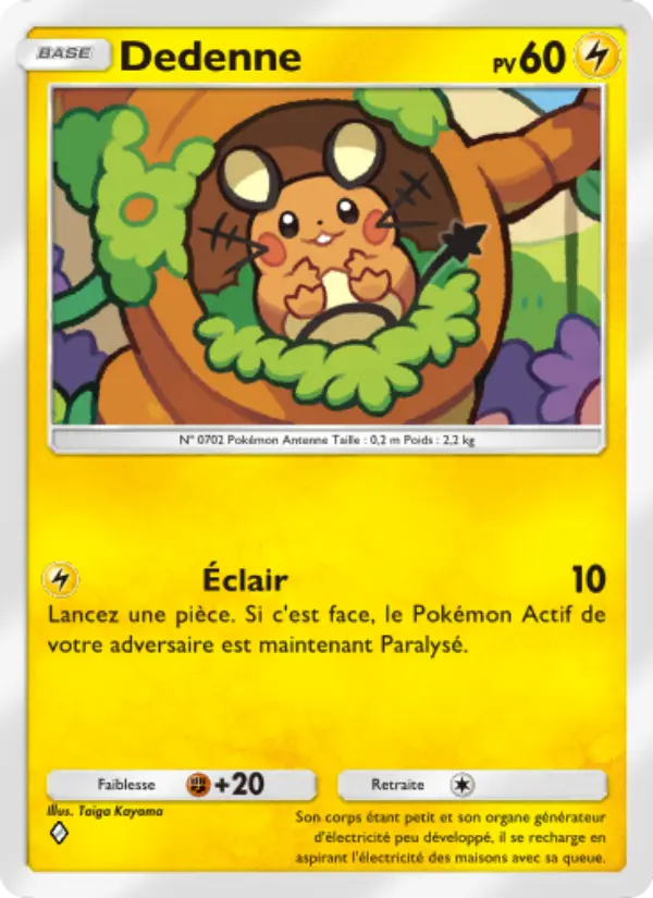 Dedenne — carte 030 de l’extension L’Île Fabuleuse