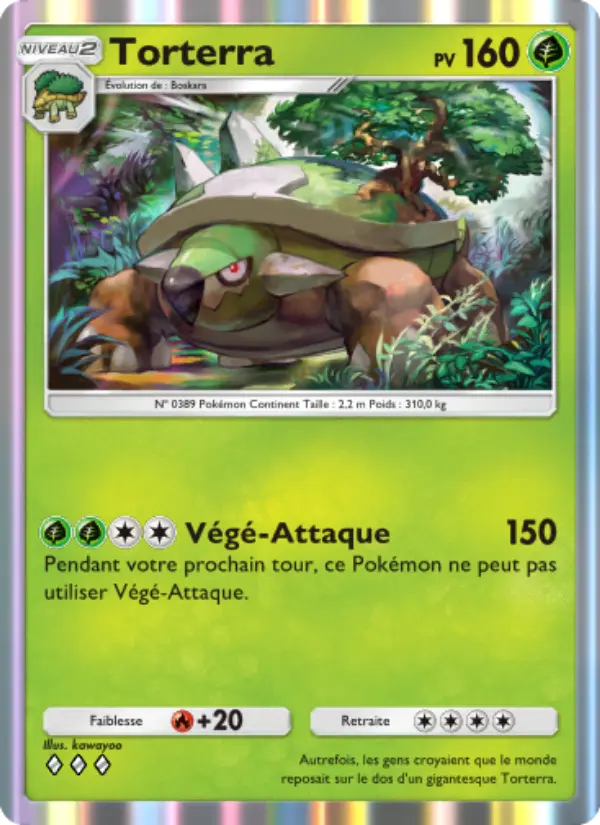 Torterra — carte 012 de l’extension Choc Spatio-Temporel