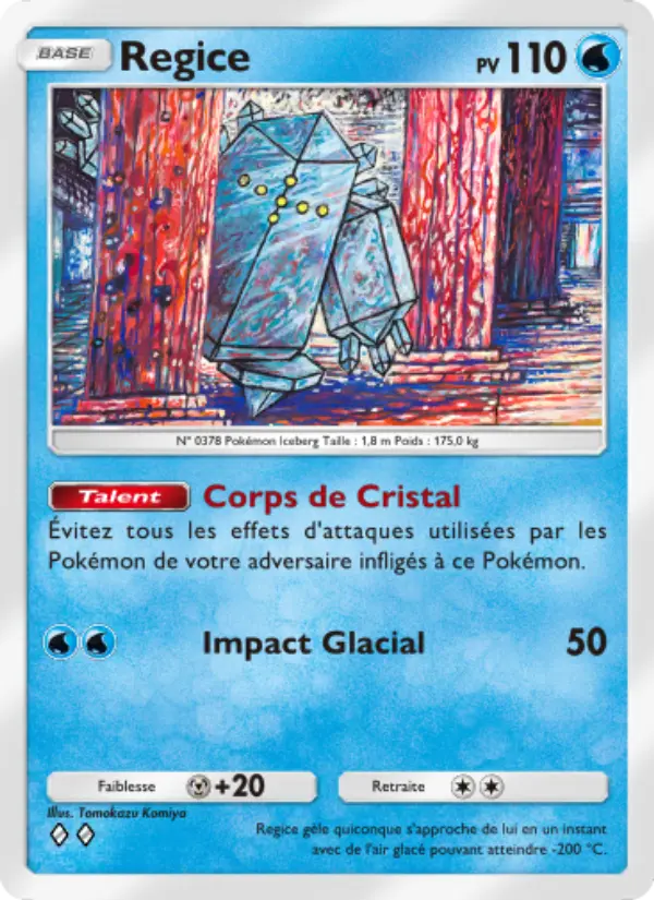 Regice — carte 034 de l’extension Choc Spatio-Temporel