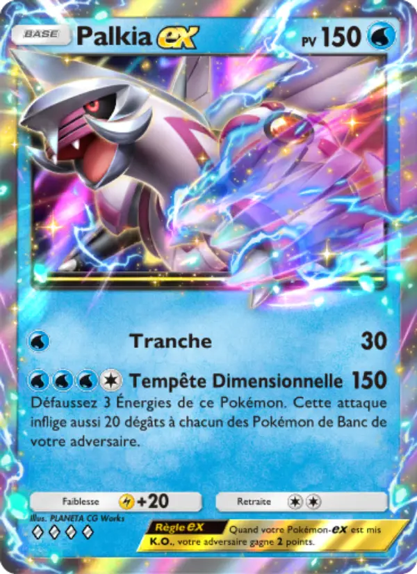 Palkia-ex — carte 049 de l’extension Choc Spatio-Temporel