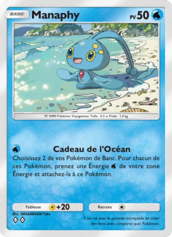 Manaphy — carte 050 de l’extension Choc Spatio-Temporel